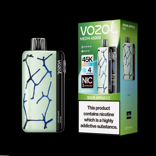 VOZOL NEON 45000 Sour Apple Ice