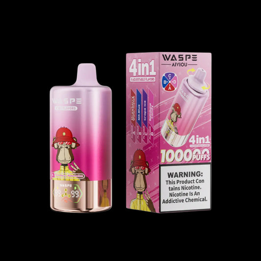 WASPE 100K 4in1 Strawberry Watermelon | Mr. Blue | Grape Ice | Rainbow Candy