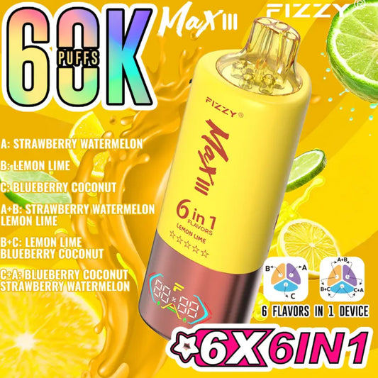 FIZZY 60K Strawberry Watermelon | Lemon Lime | Blueberry Coconut