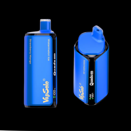 VAPSOLO QUADS 80K Blueberry Ice | Fizzy Cherry | Watermelon Ice | Strawberry Mango