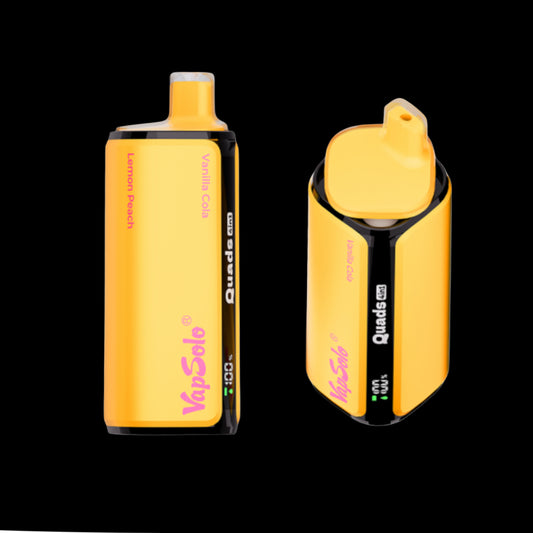 VAPSOLO QUADS 80K Vanilla Cola | Peach Strawberry Raspberry | Lemon Peach | Grape Ice