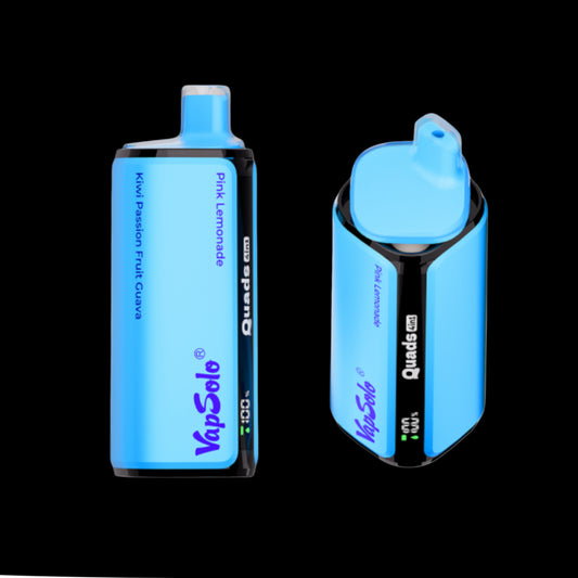 VAPSOLO QUADS 80K Pink Lemonade | Kiwi Passionfruit Guava | Peach Berry | Strawberry Banana